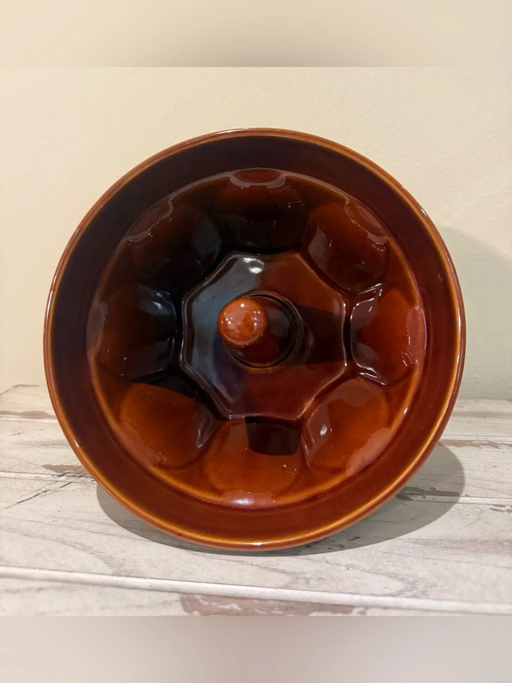 Williams-Sonoma Ceramic Monkey Bread Mold - Brown Glazed Baker - 8